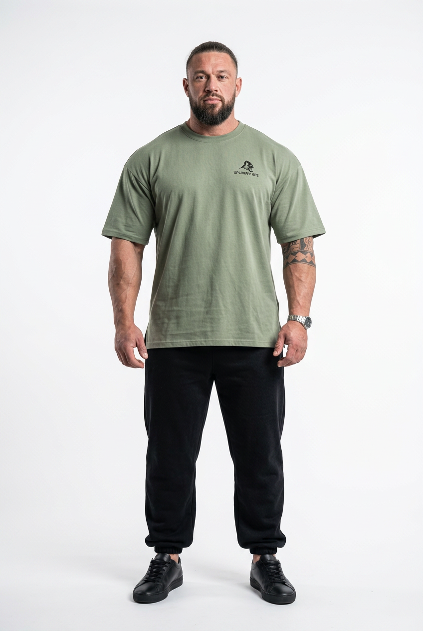 XAPE Graffiti V3 Oversized Tee - Sage