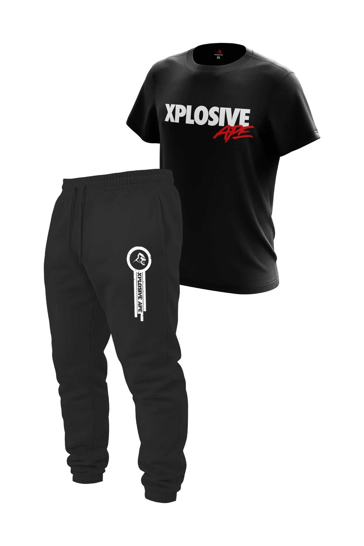 XAPE Holder V2 Tee & Panelled V4 Joggers - Black