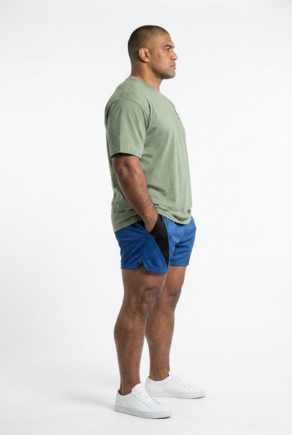 XAPE Essential V2 Tee & Apex Raptor Shorts Combo - Sage/Blue