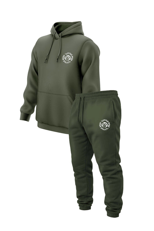 Little Apes Classic Tracksuit - Olive Green