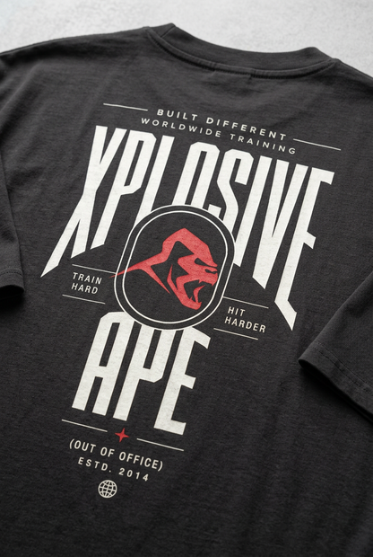 XAPE Fight Circuit Oversized Tee - Black
