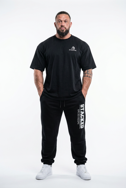 XAPE Stacked Joggers - Black