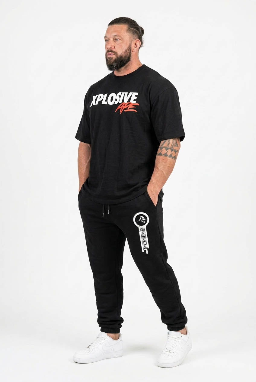 XAPE Panelled V4 Joggers - Black