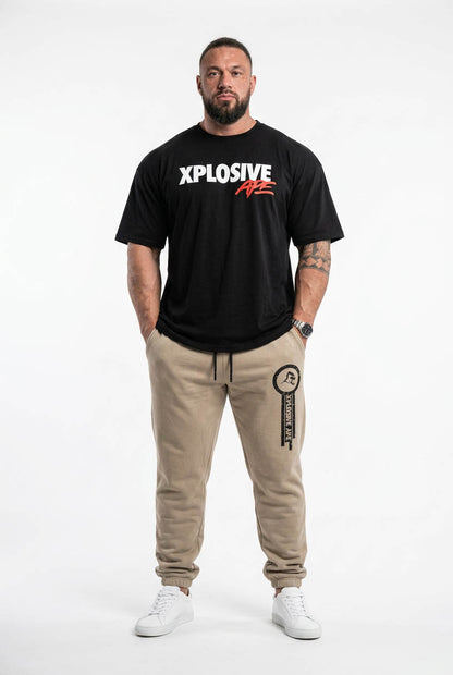 XAPE Panelled V4 Joggers - Sand