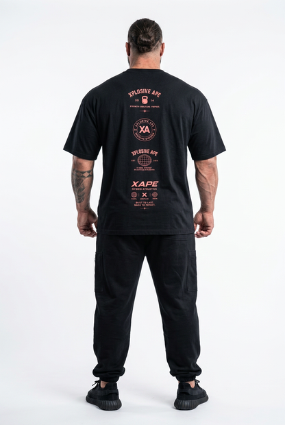 XAPE XA Manifesto Ultra Oversized Tee - Black