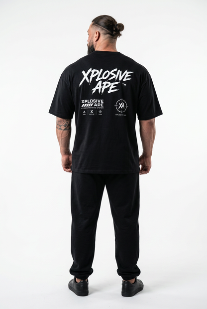 XAPE Voltage Script Ultra Oversized Tee - Black