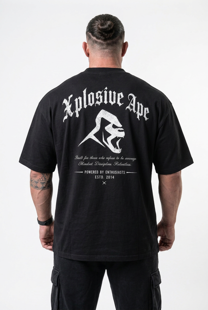 XAPE Built By Instinct Ultra Oversized Tee - Black