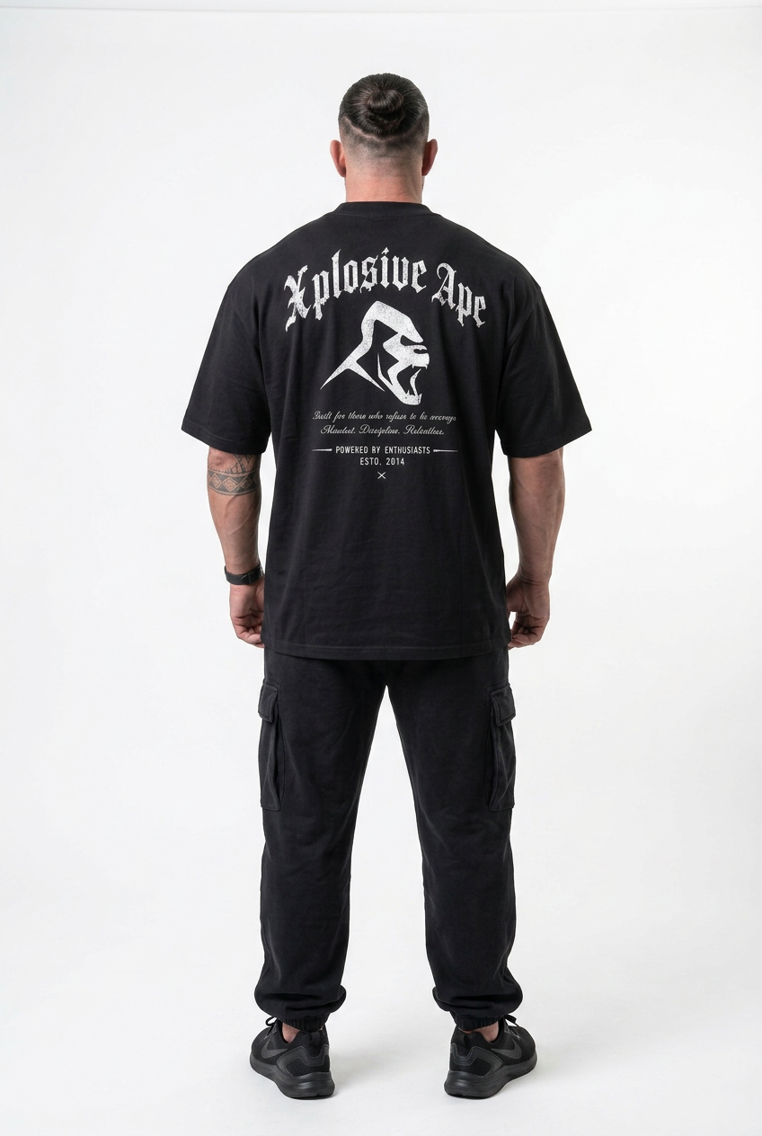 XAPE Built By Instinct Ultra Oversized Tee - Black