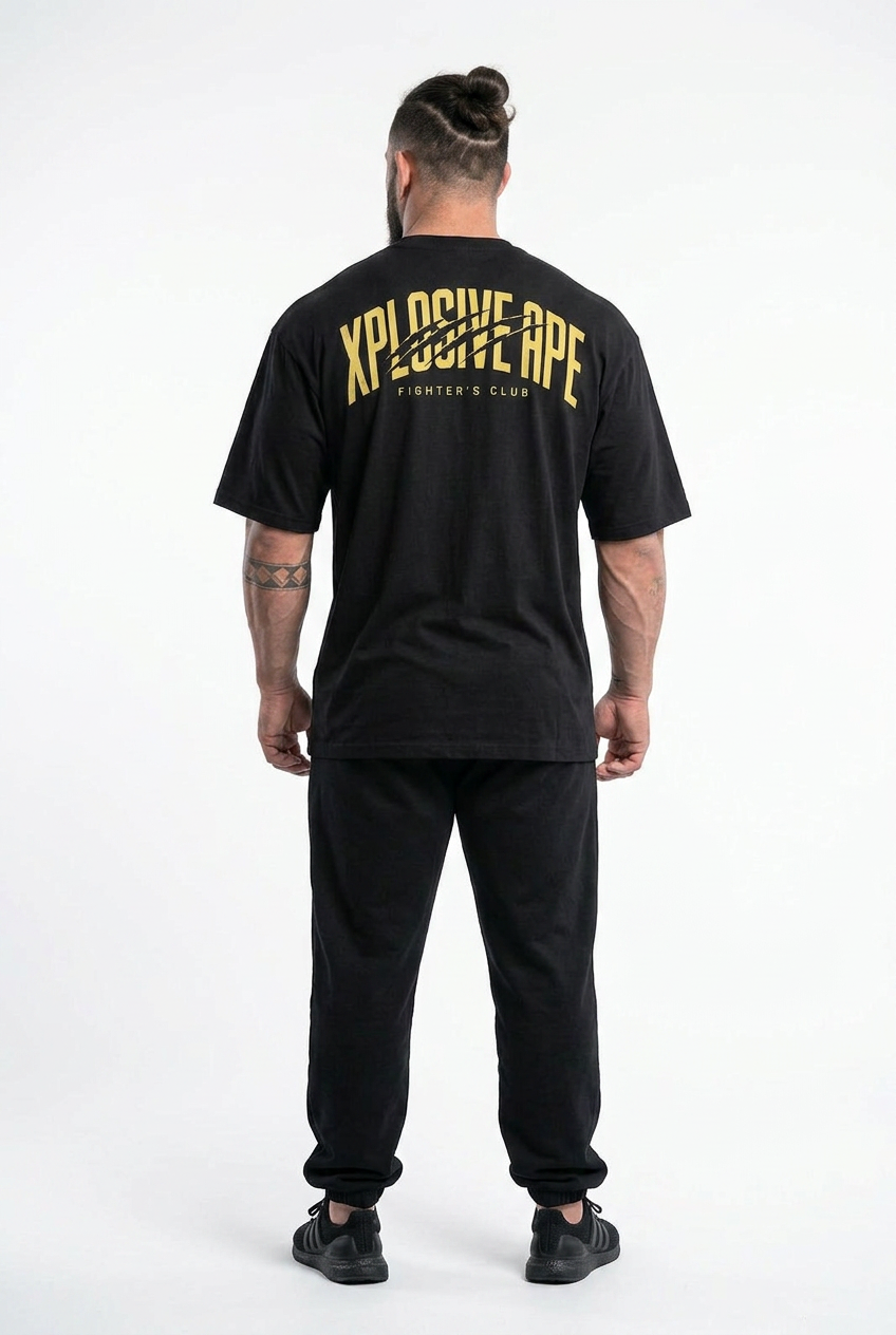 XAPE Strike Form Oversized Tee - Black