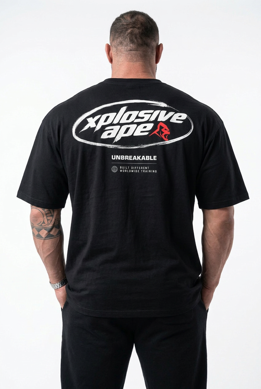 XAPE Motion Unit Ultra Oversized Tee - Black