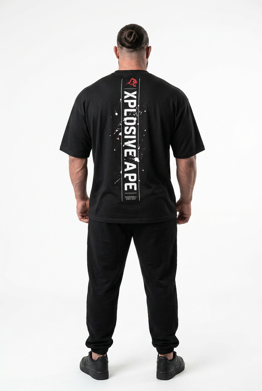 XAPE Track Force Ultra Oversized Tee - Black