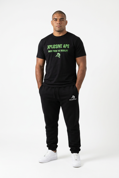 XAPE Back From The Deadlift Tee - Black