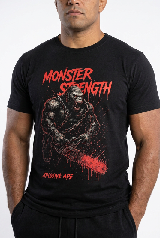 XAPE Chainsaw Ape Tee - Black