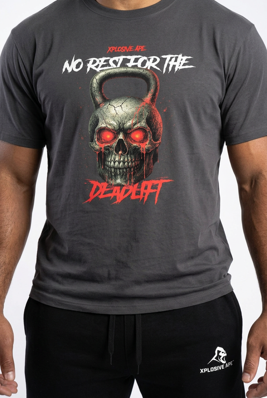 XAPE Skull Kettleball Tee - Charcoal