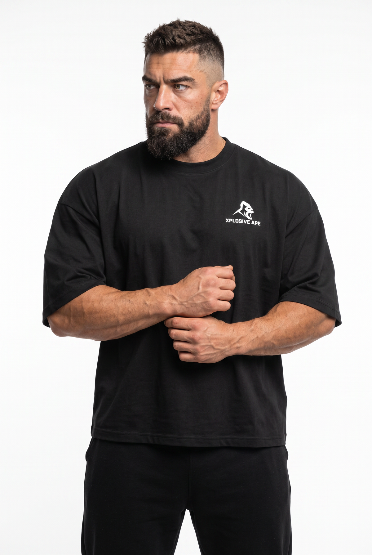 XAPE Strength Culture Ultra Oversized Tee - Black