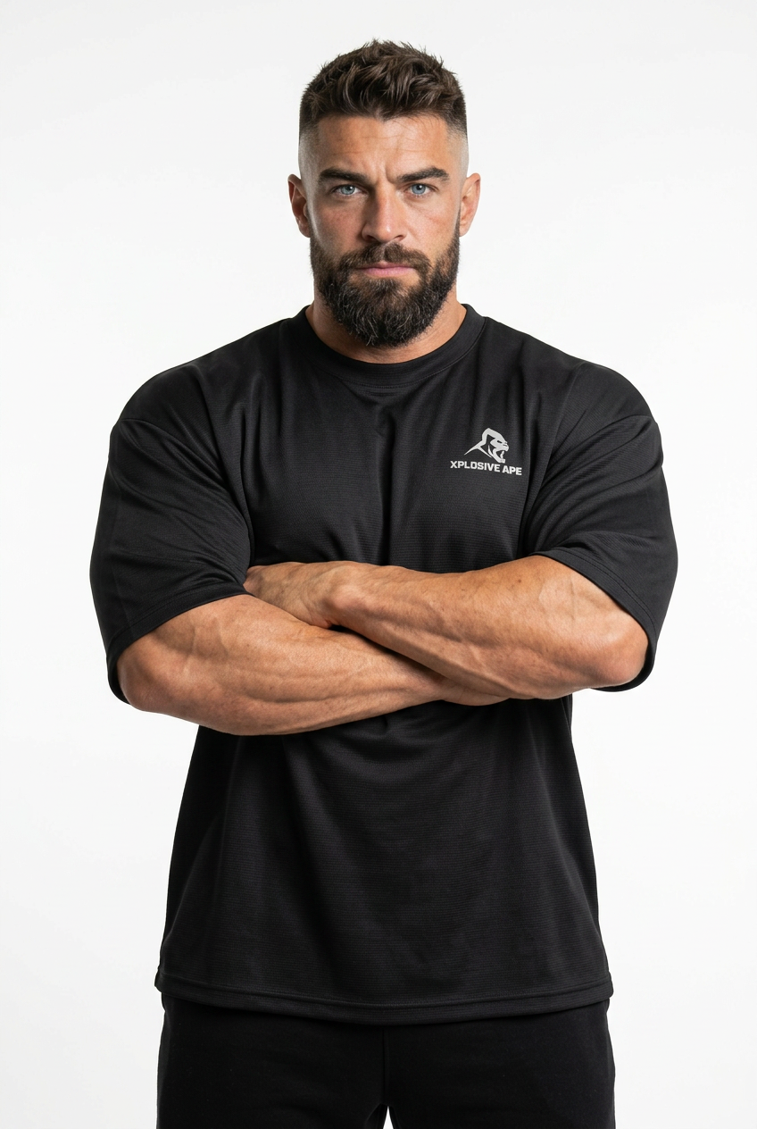 XAPE IronStrike Ultra Oversized Tee - Black