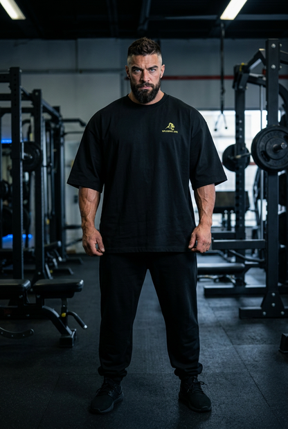 XAPE Ripped Ultra Oversized Tee - Black