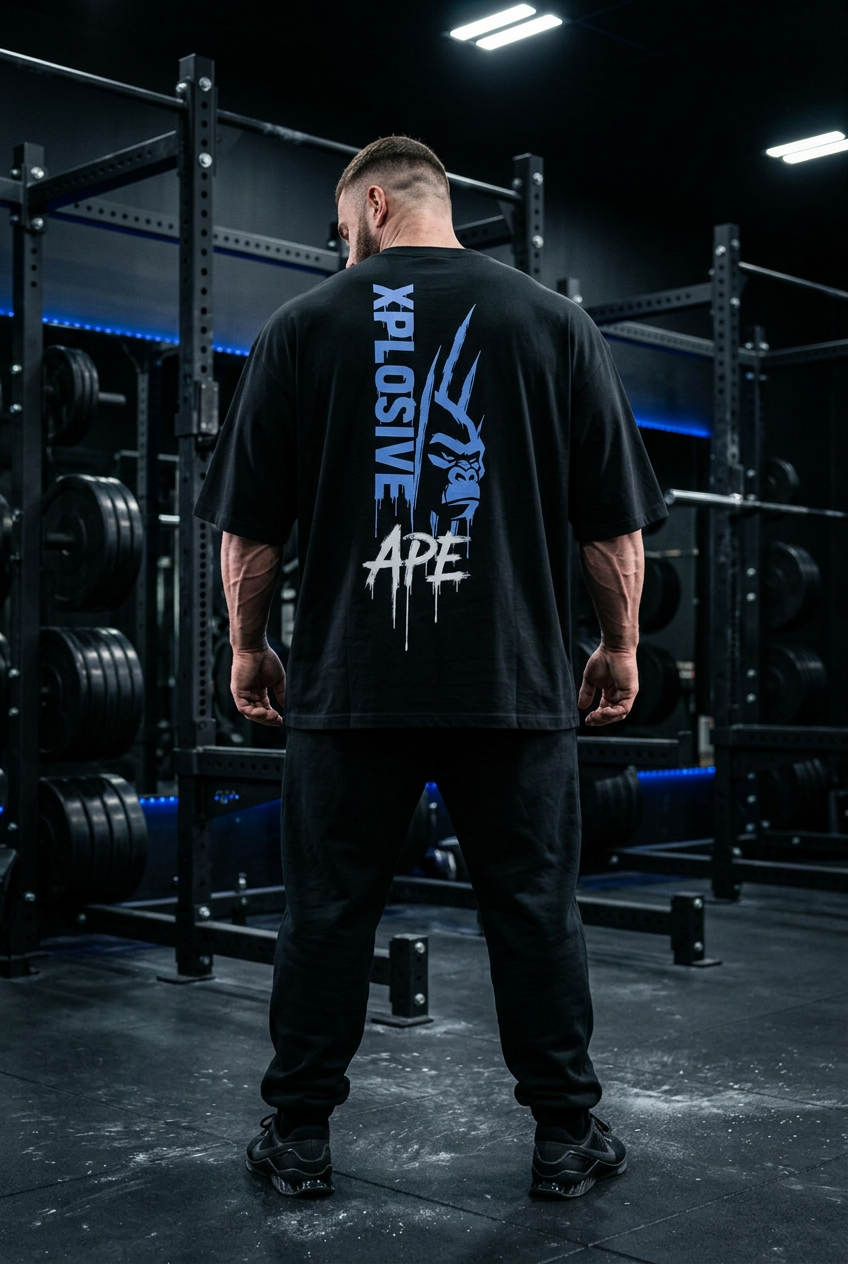 XAPE Slashline Ultra Oversized Tee - Black