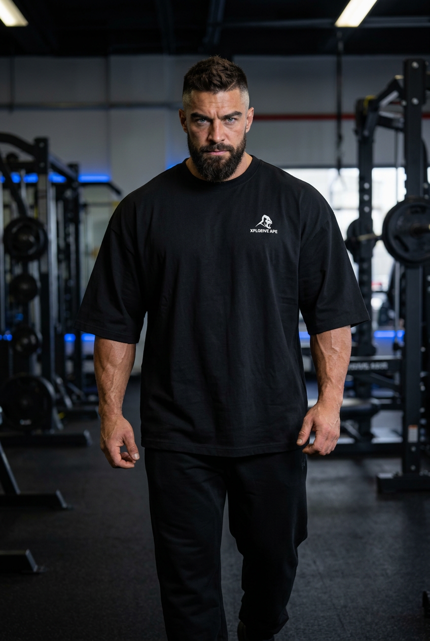 XAPE IronStrike Ultra Oversized Tee - Black