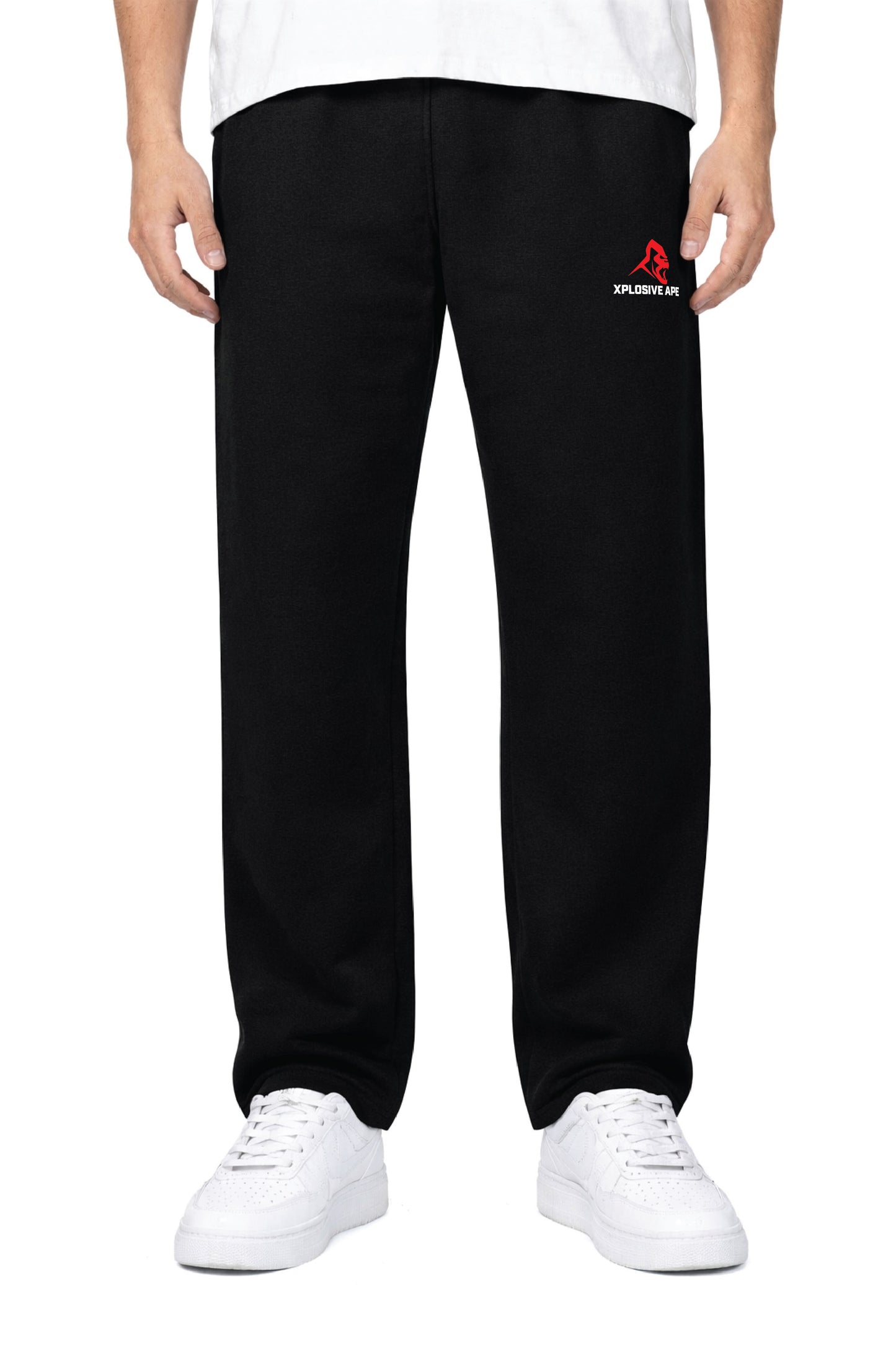 XAPE Original Logo Relaxed Fit Joggers - Black