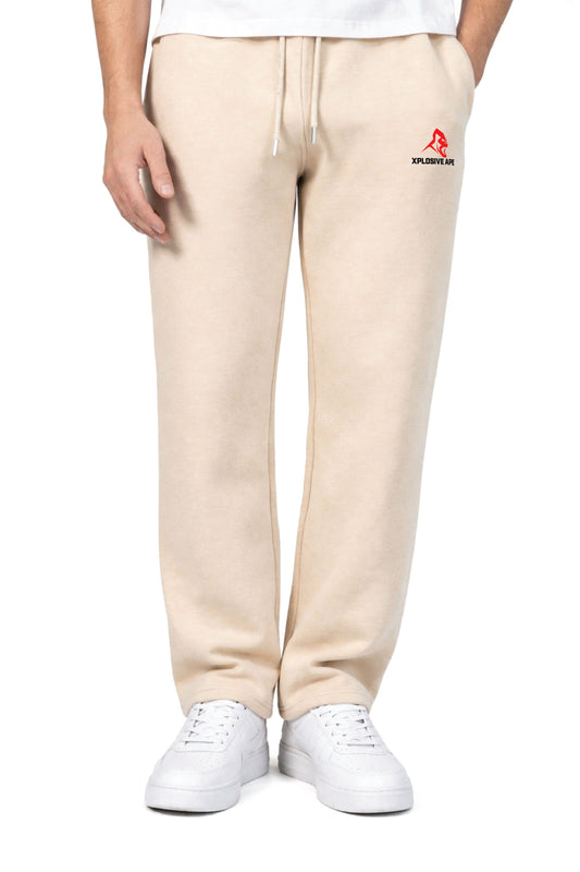 XAPE Original Logo Relaxed Fit Joggers - Stone