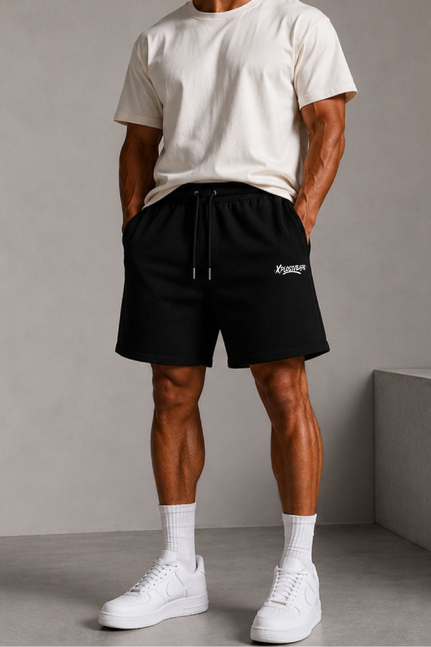 XAPE Desolate Oversized Shorts - Black