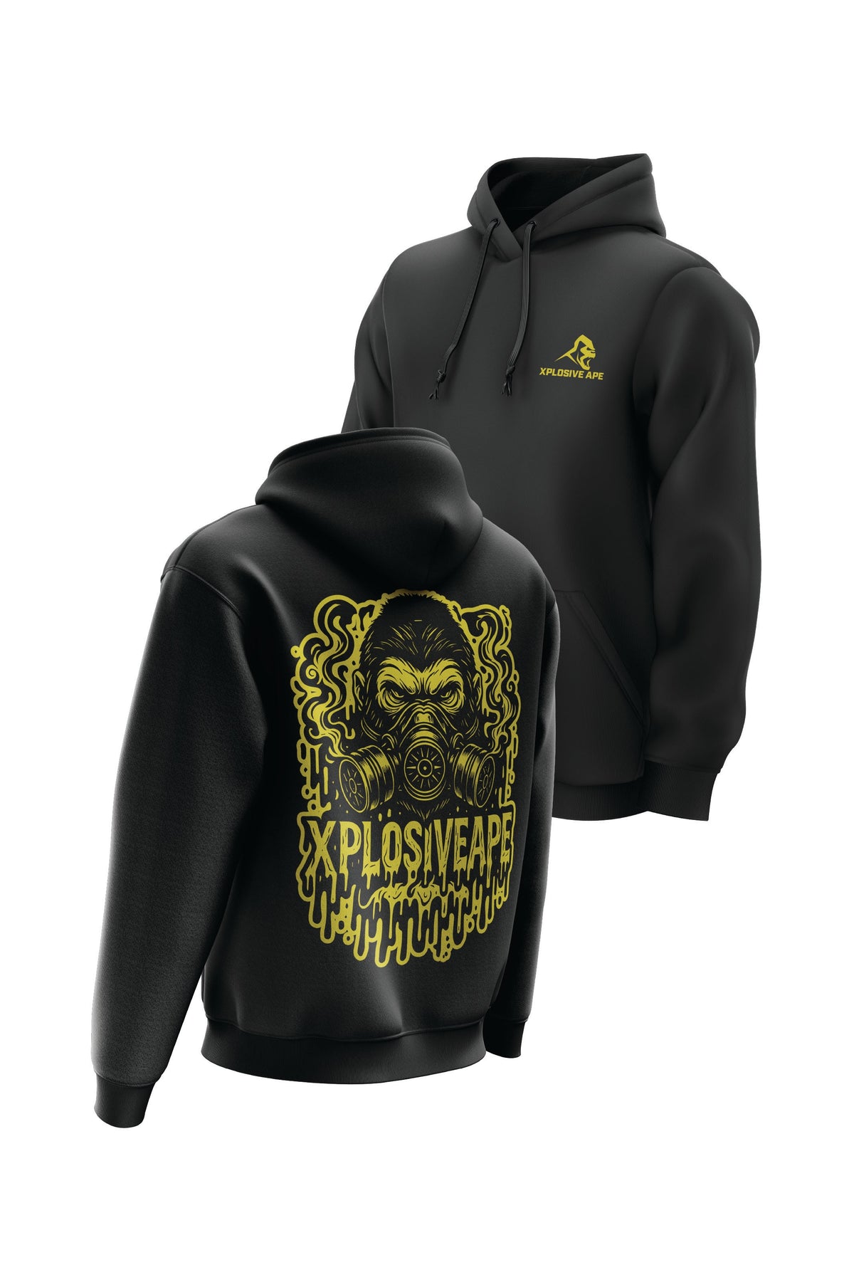 XAPE Sickness String Hoodie - Black