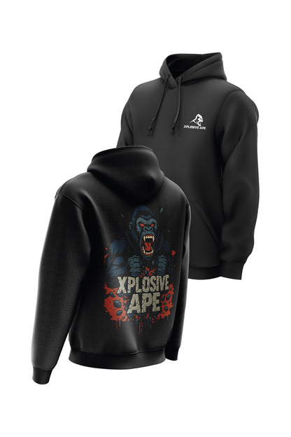 XAPE Ape Smash String Hoodie - Black