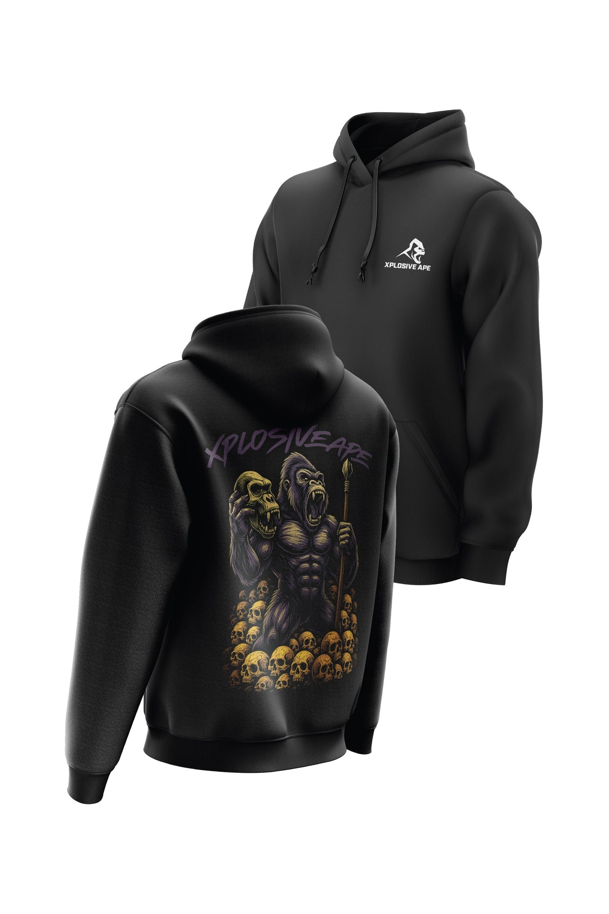 XAPE Savage String Hoodie - Black