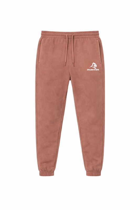 XAPE Vintage Wash Joggers - Rust