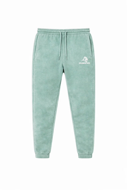XAPE Vintage Wash Joggers - Sage