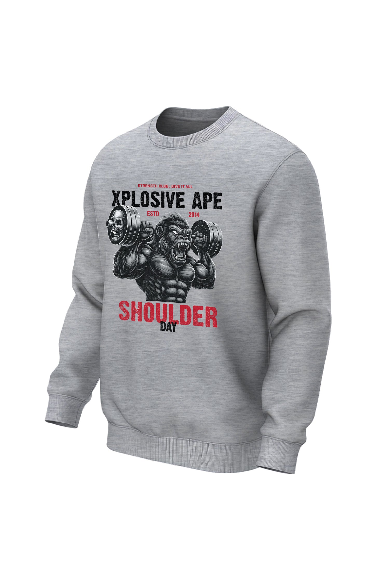XAPE Shoulder Day V4 Sweatshirt - Sports Grey