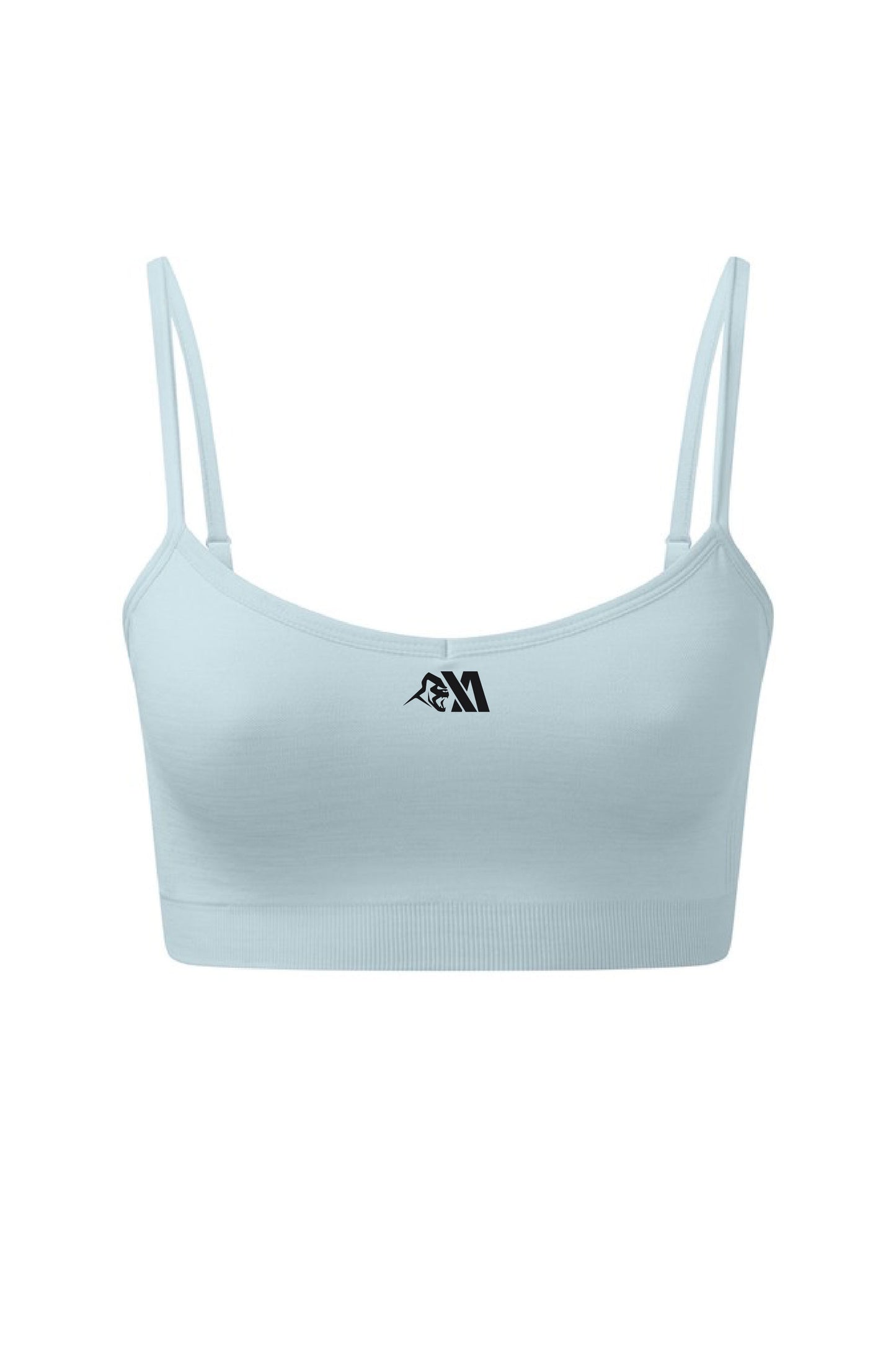 XA Women's Core Logo Seamless Sports Bra - Sky Blue Melange