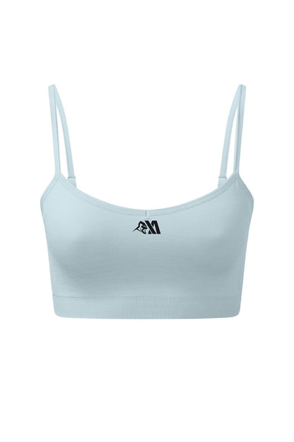 XA Women's Core Logo Seamless Sports Bra - Sky Blue Melange