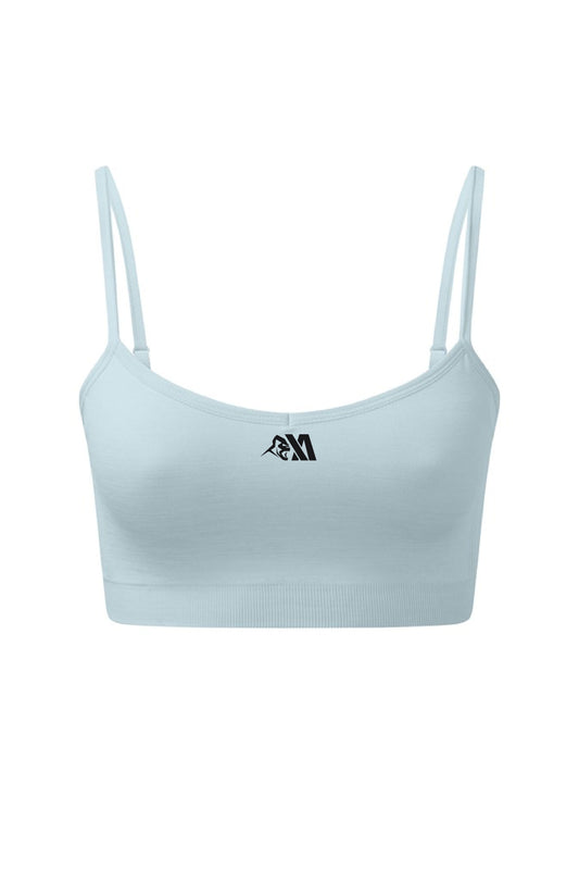 XA Women's Core Logo Seamless Sports Bra - Sky Blue Melange