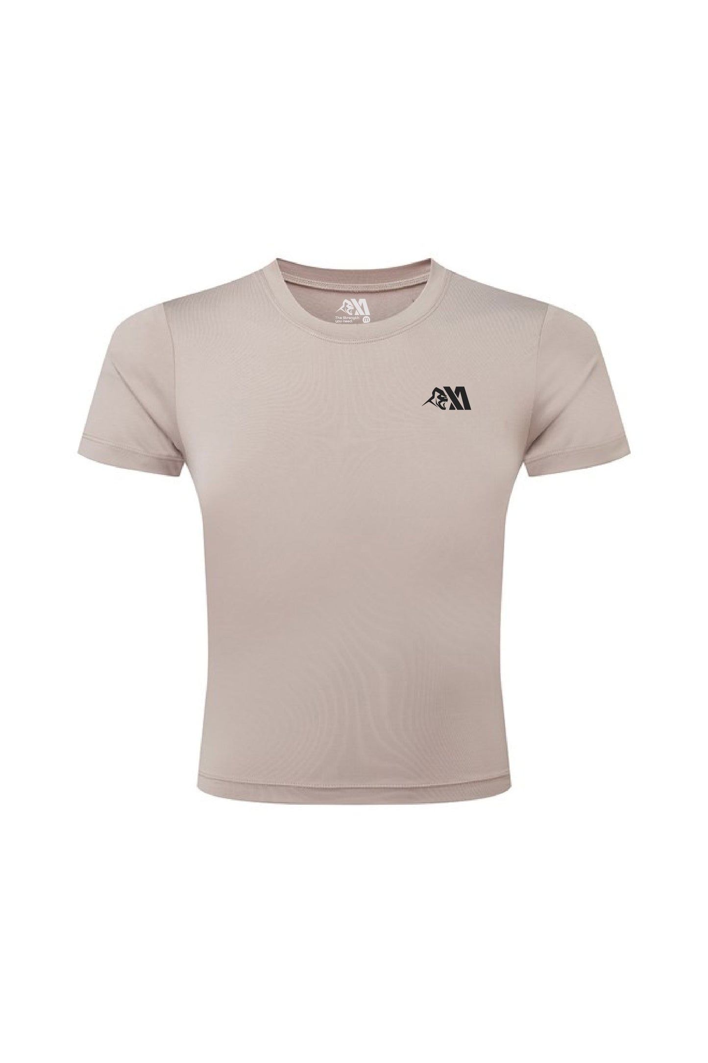 XA Women's Core Logo Fitted Tee - Stone