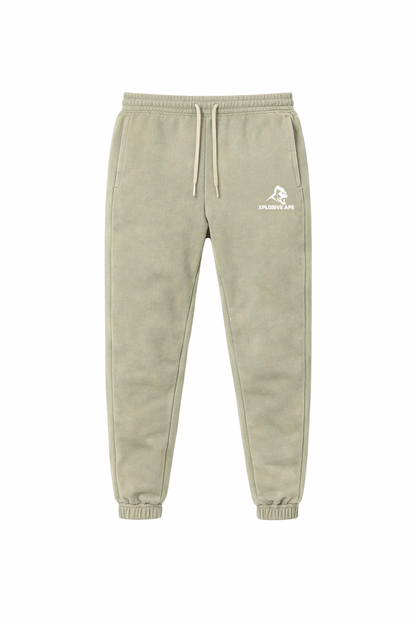 XAPE Vintage Wash Joggers - Stone