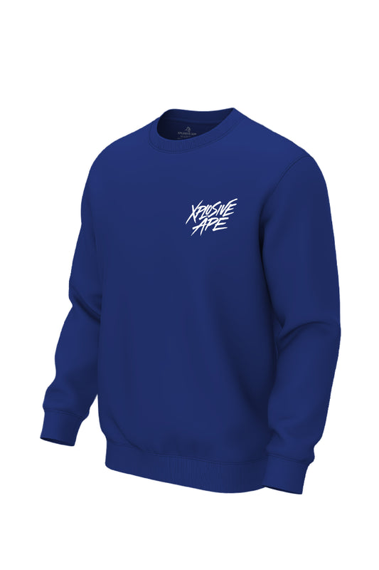 XAPE Classic Brush Script Sweatshirt - Cobalt