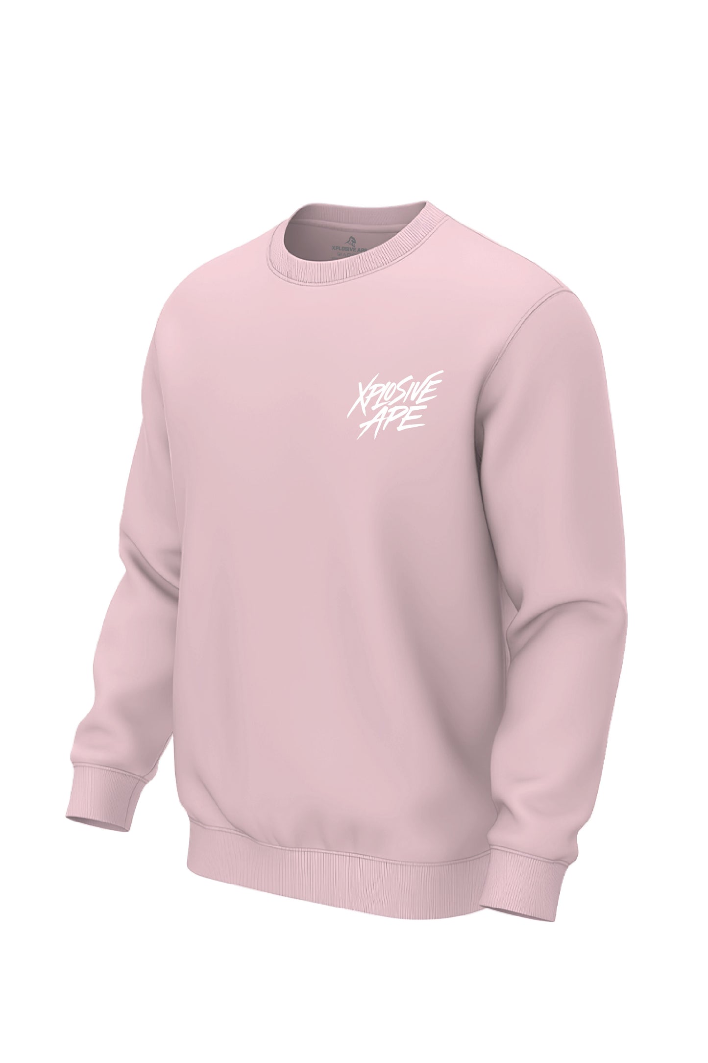 XAPE Classic Brush Script Sweatshirt - Light Pink