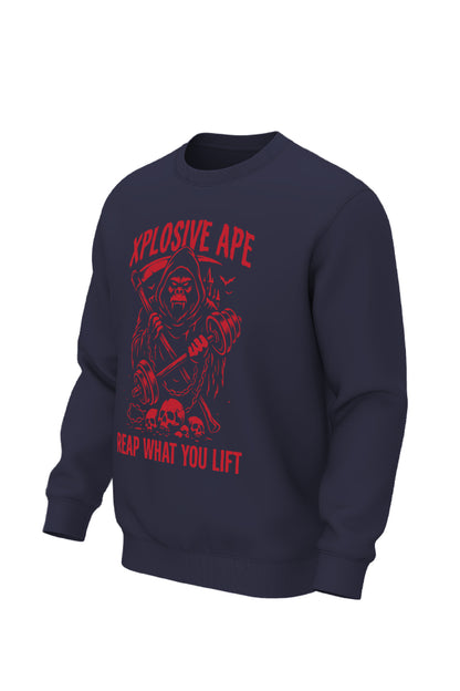 XAPE Grim Reaper Ape Sweatshirt - Navy