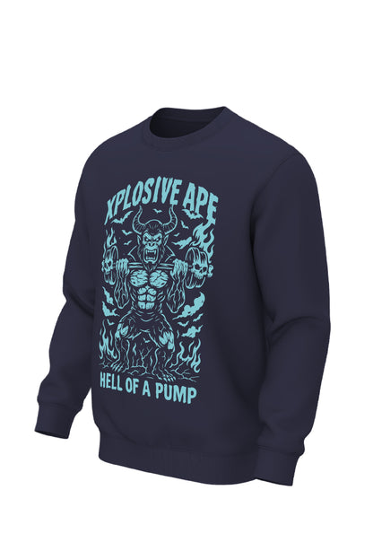 XAPE Hellfire Pump Sweatshirt - Navy