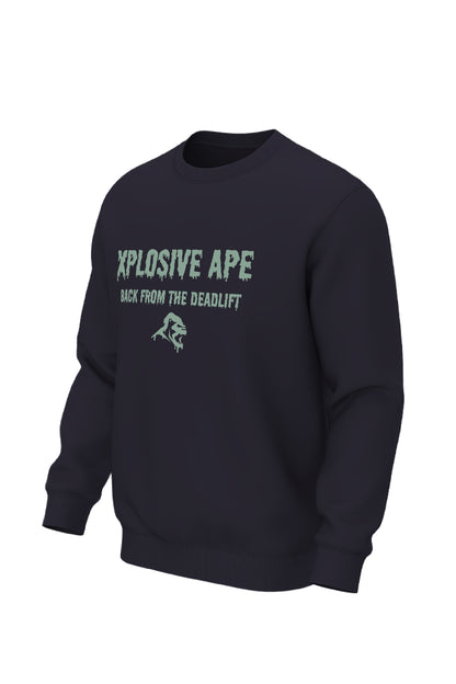 XAPE Back From The Deadlift Sweatshirt - Navy