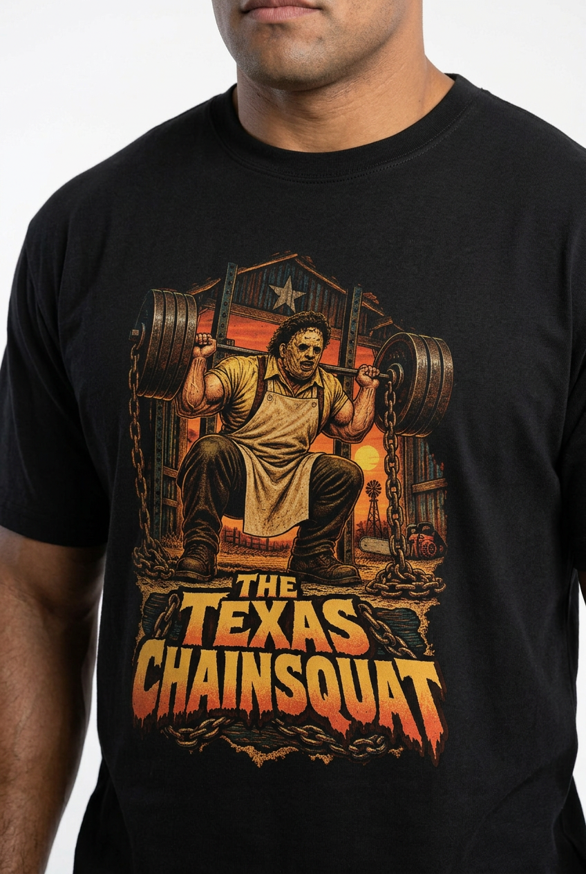 XAPE Texas Chainsquat Tee - Black