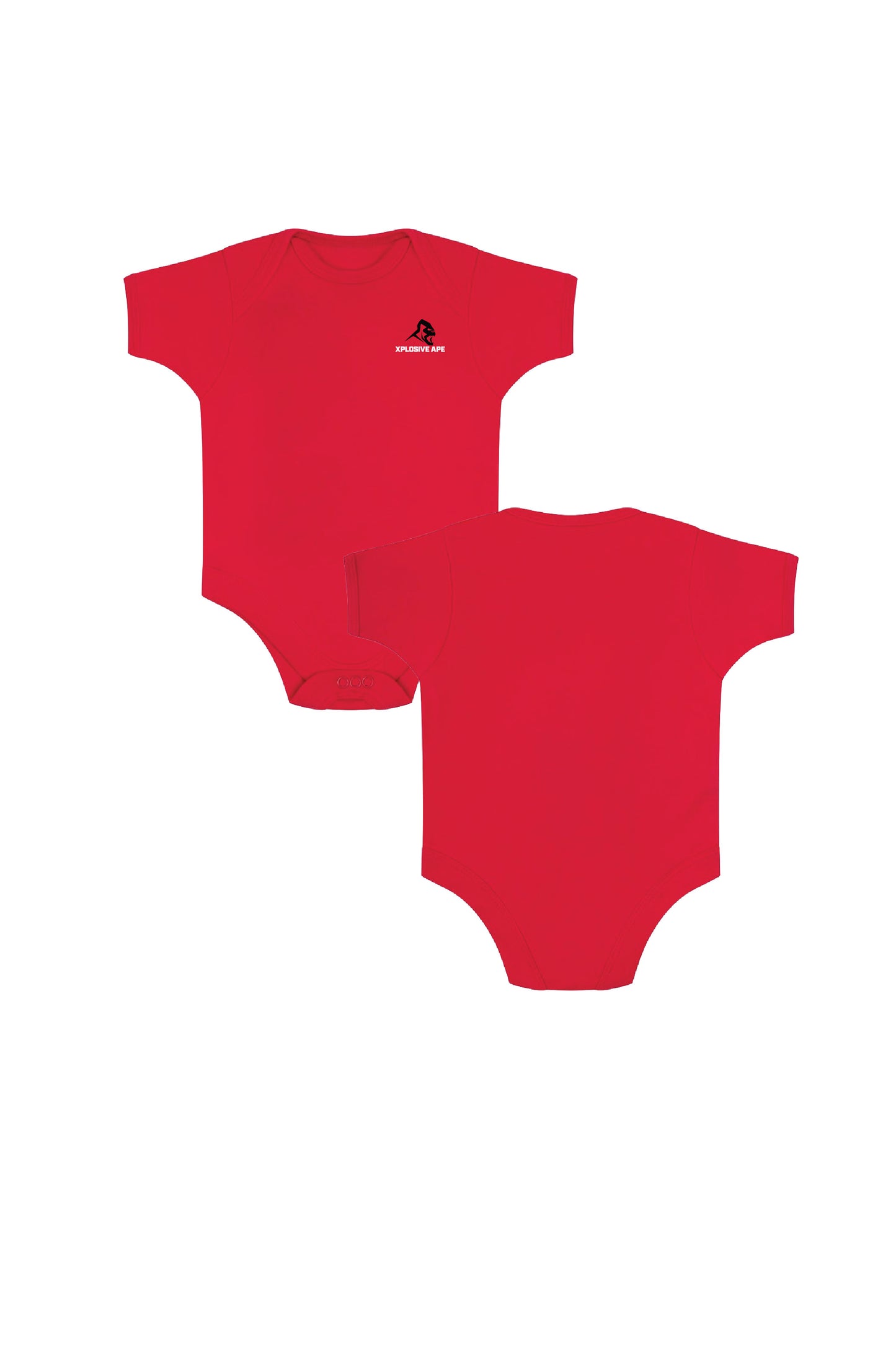 Little Apes Classic Baby Body Suit - Red