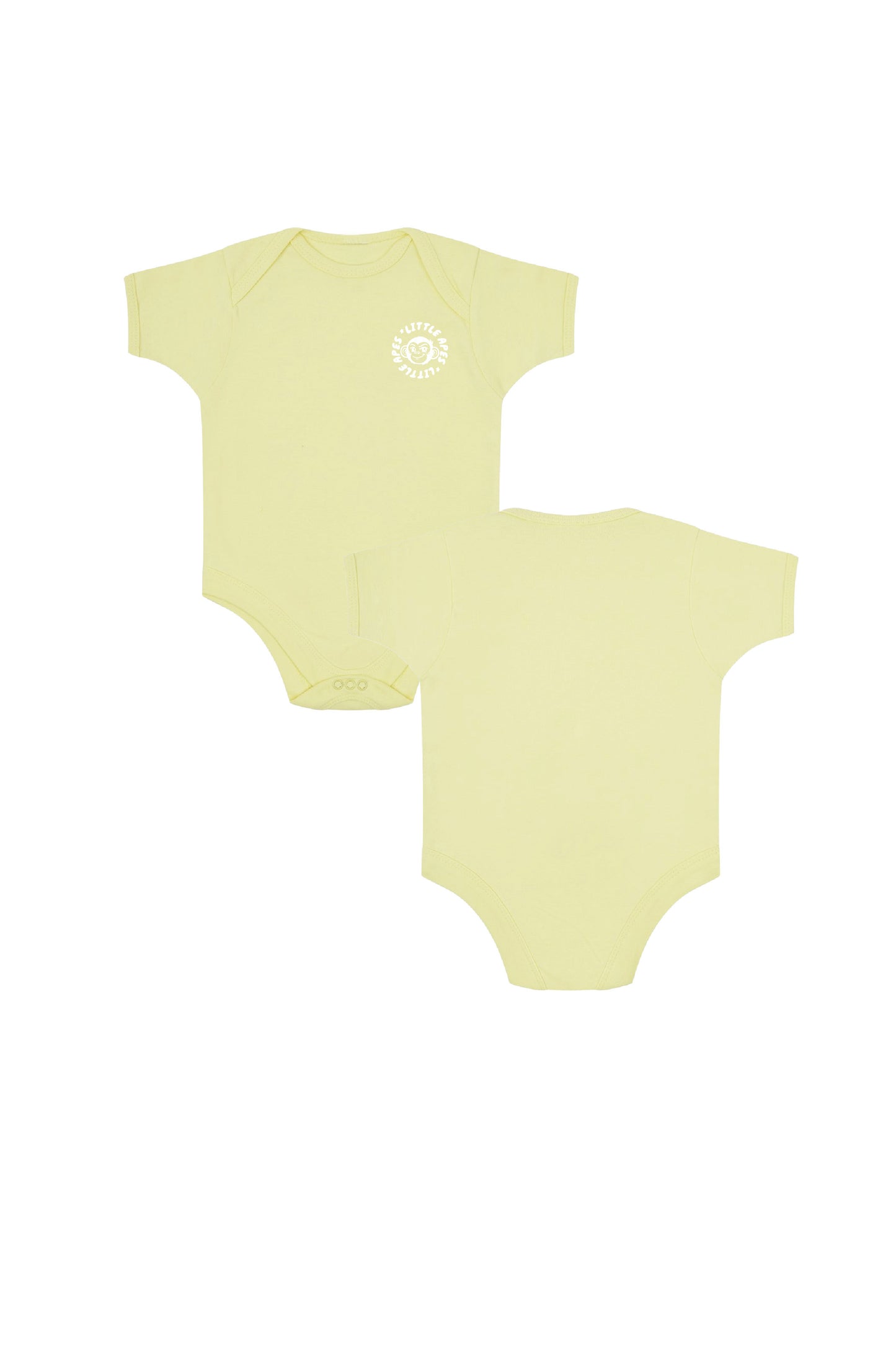Little Apes Classic Badge Baby Body Suit - Yellow