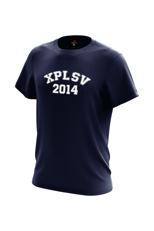 XAPE Campus Script Tee - Navy