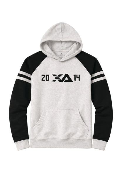 XAPE Blockline Raglan Hoodie - Oatmeal Heather/Black