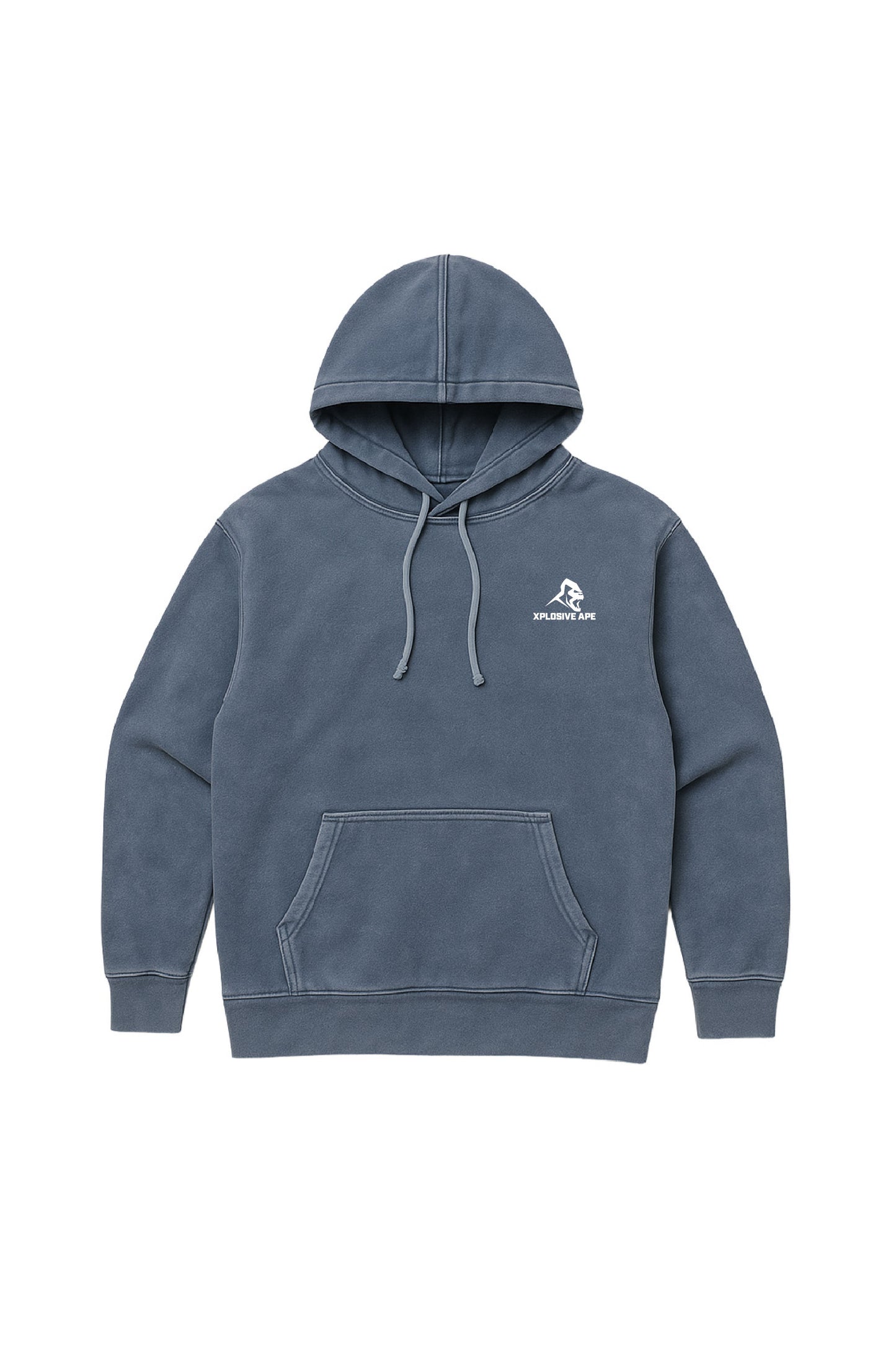 XAPE Vintage Wash String Hoodie - Navy