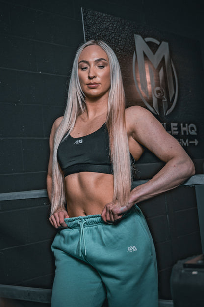 XA Women's Core Logo Impact Sports Bra - Olive Green