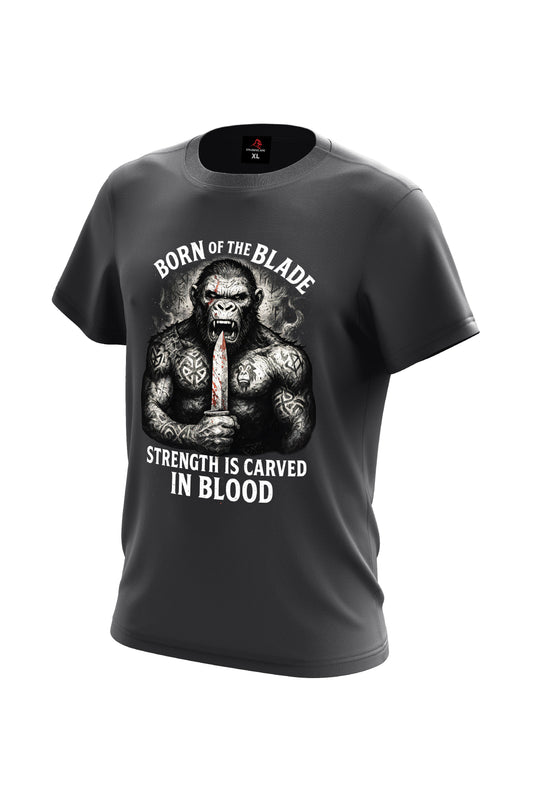 XAPE Born of The Blade Tee - Charcoal